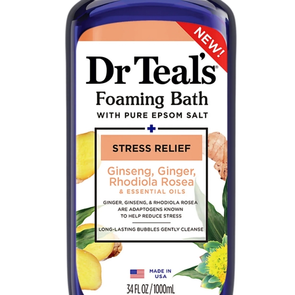 Stress Relief Foaming Bath with Epsom Salt and Citrus Scent